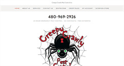 Desktop Screenshot of creepycrawlypestcontrol.com